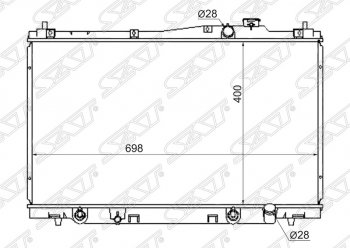 Радиатор двигателя SAT (пластинчатый, МКПП/АКПП) Honda (Хонда) Stream (Стрим) ( 1 RN1,RN3,  1 RN2,RN4, RN1, RN3, RN5) (2000-2006) 1 RN1,RN3, 1 RN2,RN4, RN1, RN3, RN5  дорестайлинг, рестайлинг