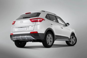 9 399 р. Накладка заднего бампера Xmug  Hyundai Creta  GS (2015-2021) дорестайлинг, рестайлинг (Неокрашенная)  с доставкой в г. Королёв. Увеличить фотографию 4