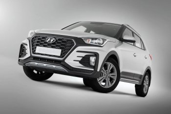 22 499 р. Передний бампер Xmug Hyundai Creta GS дорестайлинг (2015-2019) (Неокрашенный)  с доставкой в г. Королёв. Увеличить фотографию 3