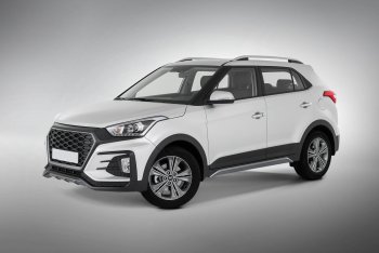 22 499 р. Передний бампер Xmug Hyundai Creta GS дорестайлинг (2015-2019) (Неокрашенный)  с доставкой в г. Королёв. Увеличить фотографию 4