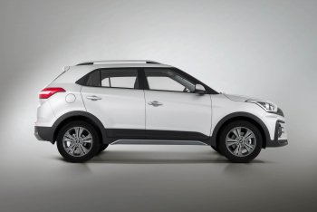 9 899 р. Пороги накладки штатного обвеса Xmug Hyundai Creta GS рестайлинг (2019-2021) (Неокрашенные)  с доставкой в г. Королёв. Увеличить фотографию 2