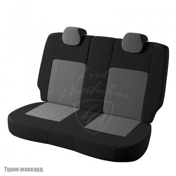 4 699 р. Чехлы для сидений Lord Autofashion Турин (жаккард) Hyundai Elantra HD (2006-2011) (Черный, вставка Люкс-94)  с доставкой в г. Королёв. Увеличить фотографию 2