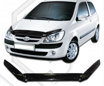 Дефлектор капота CA-Plastic Hyundai Getz TB хэтчбэк 5 дв. рестайлинг (2005-2010)