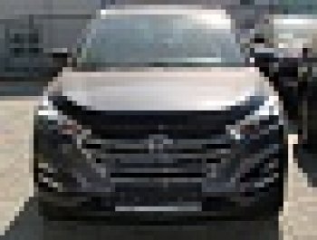 3 199 р. Дефлектор капота SIM Hyundai Tucson TL дорестайлинг (2015-2018)  с доставкой в г. Королёв. Увеличить фотографию 2