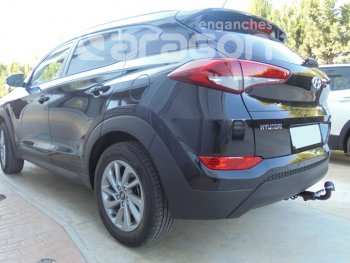 48 999 р. Фаркоп Aragon (съемный шар тип S - горизонтальный выдвижной шар) Hyundai Tucson TL дорестайлинг (2015-2018)  с доставкой в г. Королёв. Увеличить фотографию 2