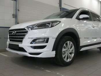 6 799 р. Юбка переднего бампера АВТОКРАТ Hyundai Tucson TL рестайлинг (2018-2021) (Неокрашенная)  с доставкой в г. Королёв. Увеличить фотографию 3