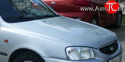 15 999 р. Капот Стандартный Hyundai Accent седан ТагАЗ (2001-2012) (Окрашенный)  с доставкой в г. Королёв