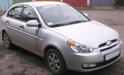 1 649 р. Реснички на фары CT v1 Hyundai Accent MC седан (2005-2011) (Неокрашенные)  с доставкой в г. Королёв. Увеличить фотографию 2