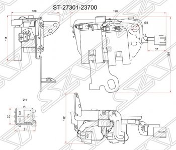 2 399 р. Катушка зажигания SAT  Hyundai Elantra ( XD,  XD2) (2000-2010), Hyundai Tucson  JM (2004-2010), KIA Cerato  1 LD (2003-2008), KIA Sportage  2 JE,KM (2004-2010)  с доставкой в г. Королёв. Увеличить фотографию 1