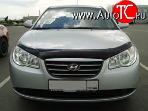 2 204 р. Дефлектор капота NovLine Hyundai Elantra HD (2006-2011)  с доставкой в г. Королёв