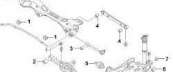 1 059 р. Полиуретановый сайлентблок цапфы задней подвески Точка Опоры Hyundai IX35 LM дорестайлинг (2009-2013)  с доставкой в г. Королёв. Увеличить фотографию 2