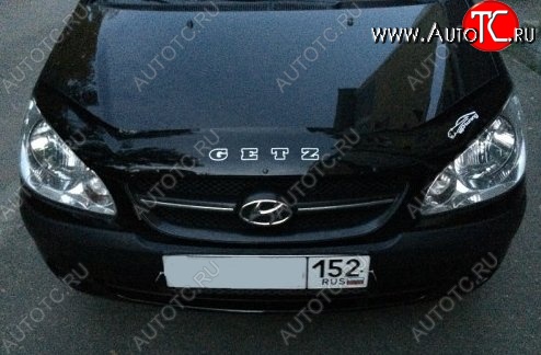 999 р. Дефлектор капота Russtal Hyundai Getz TB хэтчбэк 5 дв. рестайлинг (2005-2010)  с доставкой в г. Королёв