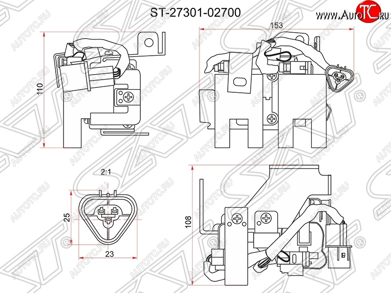 2 399 р. Катушка зажигания SAT Hyundai i10 PA дорестайлинг (2007-2011)  с доставкой в г. Королёв