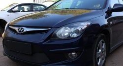 1 469 р. Сетка на бампер Russtal (черная) Hyundai I30 FD универсал рестайлинг (2010-2012)  с доставкой в г. Королёв. Увеличить фотографию 2