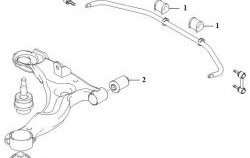 339 р. Полиуретановая втулка стабилизатора задней подвески Точка Опоры Hyundai Matrix 1 FC 1-ый рестайлинг (2005-2008)  с доставкой в г. Королёв. Увеличить фотографию 2
