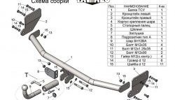 5 789 р. Фаркоп Лидер Плюс (с быстросъёмным шаром) Hyundai Solaris HCR седан дорестайлинг (2017-2020) (Без электропакета)  с доставкой в г. Королёв. Увеличить фотографию 2