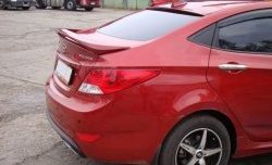 3 299 р. Козырёк на заднее лобовое стекло Sport v2 KIA Rio 3 QB рестайлинг седан (2015-2017) (Неокрашенный)  с доставкой в г. Королёв. Увеличить фотографию 3