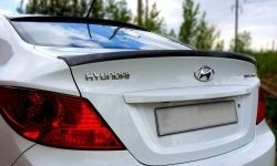 3 659 р. Лип спойлер Драйв Hyundai Solaris RBr седан дорестайлинг (2010-2014) (Неокрашенный)  с доставкой в г. Королёв. Увеличить фотографию 3