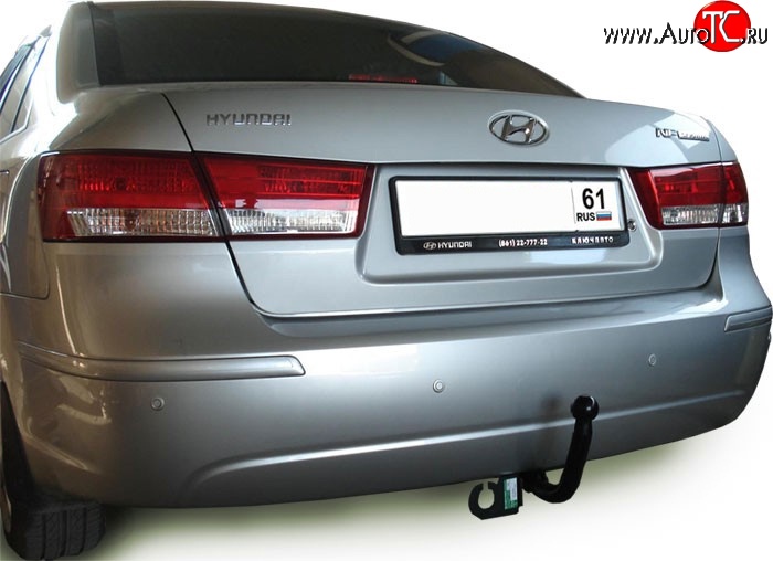 64 999 р. Фаркоп Лидер Плюс  Hyundai Sonata  NF (2004-2010) дорестайлинг, рестайлинг (Без электропакета)  с доставкой в г. Королёв