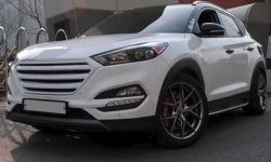 9 649 р. Решётка радиатора CT Hyundai Tucson LM (2010-2017) (Неокрашенная)  с доставкой в г. Королёв. Увеличить фотографию 5