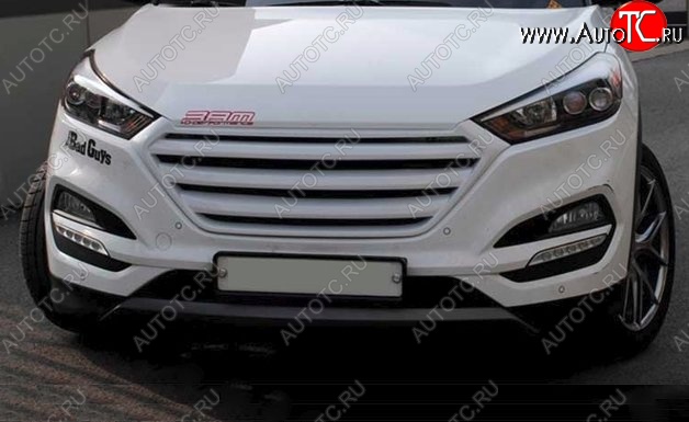 9 649 р. Решётка радиатора CT Hyundai Tucson LM (2010-2017) (Неокрашенная)  с доставкой в г. Королёв