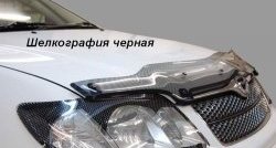 2 189 р. Дефлектор капота CA-Plastic  Hyundai Tucson  TL (2015-2021) дорестайлинг, рестайлинг (Classic черный, Без надписи)  с доставкой в г. Королёв. Увеличить фотографию 5