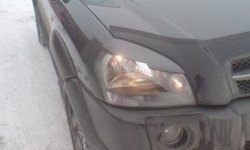 1 449 р. Реснички на фары CT v1 Hyundai Tucson JM (2004-2010) (Неокрашенные)  с доставкой в г. Королёв. Увеличить фотографию 1