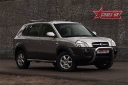 18 764 р. Защита переднего бампера Souz-96 (d76) Hyundai Tucson JM (2004-2010)  с доставкой в г. Королёв. Увеличить фотографию 3