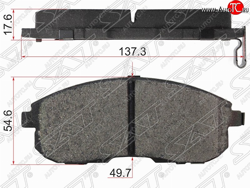 1 589 р. Комплект тормозных колодок SAT Nissan Teana 2 J32 дорестайлинг (2008-2011)  с доставкой в г. Королёв