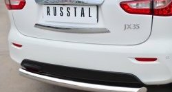 17 299 р. Одинарная защита заднего бампера из трубы диаметром 76 мм SLITKOFF  INFINITI JX35 (2012-2014)  с доставкой в г. Королёв. Увеличить фотографию 2