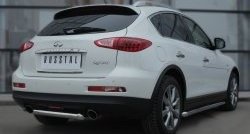 13 299 р. Защита порогов из круглой трубы диаметром 63 мм SLITKOFF INFINITI Qx50 J50 дорестайлинг (2013-2016)  с доставкой в г. Королёв. Увеличить фотографию 4