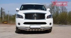 Защита переднего бампера двойная Souz-96 (d76/60) INFINITI QX56 Z62 (2010-2013)