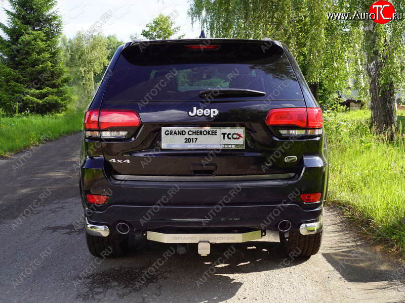 22 499 р. Фаркоп (тягово-сцепное устройство) TCC  Jeep Grand Cherokee  WK2 (2017-2022) 2-ой рестайлинг (оцинкованный, шар Е нержавейка, надпись Grand Cherokee)  с доставкой в г. Королёв