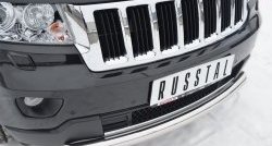 18 749 р. Одинарная защита переднего бампера диаметром 76 мм SLITKOFF Jeep Grand Cherokee WK2 дорестайлинг (2010-2013)  с доставкой в г. Королёв. Увеличить фотографию 2