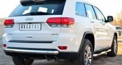 15 999 р. Одинарная защита заднего бампера из трубы диаметром 76 мм SLITKOFF  Jeep Grand Cherokee  WK2 (2010-2013) дорестайлинг  с доставкой в г. Королёв. Увеличить фотографию 4