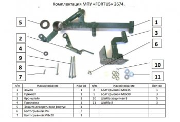 12 349 р. Замок КПП FORTUS (6MT) KIA Seltos (2019-2024)  с доставкой в г. Королёв. Увеличить фотографию 3