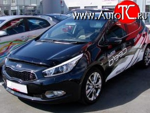 4 599 р. Дефлектор капота NovLine KIA Ceed 1 ED рестайлинг, хэтчбэк 5 дв. (2010-2012)  с доставкой в г. Королёв