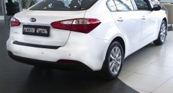 1 269 р. Защитная накладка на задний бампер RA  KIA Cerato  3 YD (2013-2016) дорестайлинг седан  с доставкой в г. Королёв. Увеличить фотографию 4