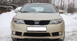 4 599 р. Накладка на передний бампер GT Dynamics KIA Cerato 2 TD седан (2008-2013) (Неокрашенная)  с доставкой в г. Королёв. Увеличить фотографию 2