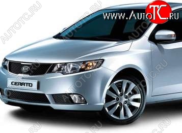 5 499 р. Левое крыло SAT (Тайвань) KIA Cerato 2 TD седан (2008-2013) (Неокрашенное)  с доставкой в г. Королёв