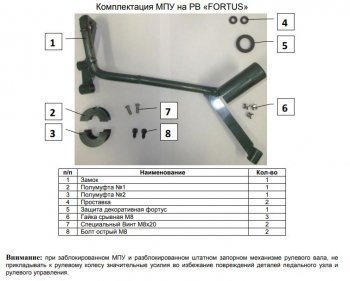 28 949 р. Замок рулевого вала FORTUS бесштыревой (с подушкой безопасности для коленей водителя) KIA Optima 4 JF дорестайлинг универсал (2015-2018)  с доставкой в г. Королёв. Увеличить фотографию 2