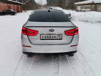 3 399 р. Лип спойлер АВТОКРАТ  KIA Optima  3 TF (2010-2016) дорестайлинг седан, рестайлинг седан (Неокрашенный)  с доставкой в г. Королёв. Увеличить фотографию 4