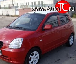 999 р. Комплект дефлекторов окон (ветровиков) 4 шт. (5 дв.) Russtal KIA Picanto 1 SA хэтчбэк 5 дв. дорестайлинг (2003-2007)  с доставкой в г. Королёв