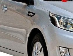 4 389 р. Переднее правое крыло Стандартное  KIA Rio  3 QB (2011-2017) дорестайлинг седан, дорестайлингхэтчбек5дв., рестайлинг седан, рестайлингхэтчбек5дв. (Окрашенное)  с доставкой в г. Королёв. Увеличить фотографию 1