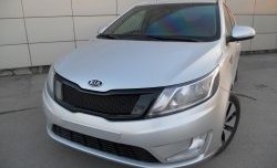 3 639 р. Решётка радиатора Pandora KIA Rio 3 QB дорестайлинг седан (2011-2015) (Неокрашенная)  с доставкой в г. Королёв. Увеличить фотографию 6