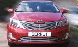 Декоративная вставка решетки радиатора QB Berkut KIA Rio 3 QB дорестайлинг седан (2011-2015)