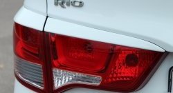 1 999 р. Реснички на фонари BS KIA Rio 3 QB рестайлинг седан (2015-2017) (Неокрашенные)  с доставкой в г. Королёв. Увеличить фотографию 3