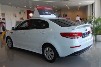 Спойлер LitCompany KIA Rio 3 QB дорестайлинг седан (2011-2015)