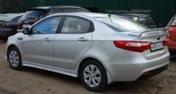 2 549 р. Спойлер LitCompany KIA Rio 3 QB рестайлинг седан (2015-2017) (Неокрашенный)  с доставкой в г. Королёв. Увеличить фотографию 4