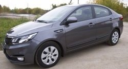 3 269 р. Молдинги RA (вариант 2, комплект 4 шт) KIA Rio 3 QB рестайлинг седан (2015-2017) (Поверхность глянец (под окраску), Неокрашенные)  с доставкой в г. Королёв. Увеличить фотографию 5